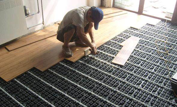 桂林市东郡华府免回填水地暖案例